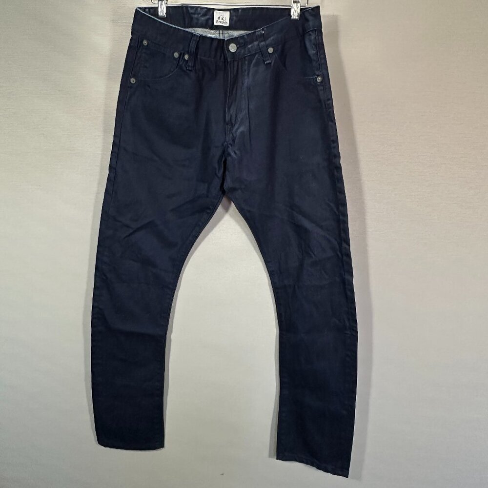 Of All Threads Jeans Mens 33 Dark Wash Blue Cotton Pockets